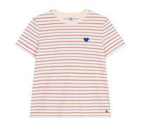 Petit Bateau A0CSH Camiseta de Manga Corta, Crudo/Multicolor, XL para Mujer