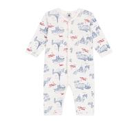 Petit Bateau A0CSV, Dormir bien sin pies Unisex bebé, Blanco/Multicolor, 24 meses