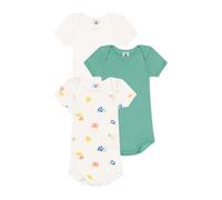 Petit Bateau A0CX6 Nosotros bodis de Manga Corta, Variante 1, 12 mois (Pack de 3) para Bebés