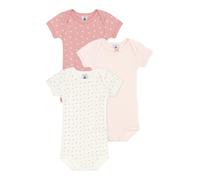 Petit Bateau A0CXB Nosotros bodis de Manga Corta, Variante 1, 18 mois (Pack de 3) Bebita
