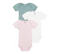 Petit Bateau A0CXF Nosotros bodis de Manga Corta, Variante 1, 18 mois (Pack de 3) Bebita