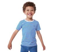 Petit Bateau A0CYW, Camiseta de manga corta Niños, Porcelana/Malvavisco, 8 años