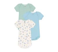 Petit Bateau A0CZM Nosotros bodis de Manga Corta, Variante 1, 3 mois (Pack de 3) para Bebés