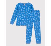 Petit Bateau A0D5K Pijama, Bleu/Blanc, 4 ANS para Niños