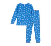 Petit Bateau A0D5K, Pijama Niños, Azul/Blanco, 5 años