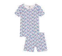 Petit Bateau A0D6U, Pyjacourt Niñas, Blanco/Multicolor, 4 años