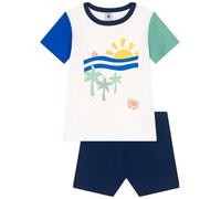 Petit Bateau A0D76 Pyjacourt, Blanc/Multico, 10 ANS para Niños