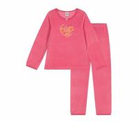 Petit Bateau Barco pequeño Pijama niño de Terciopelo, Peonia, 4 años