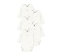 Petit Bateau Bodies Cruzados De Manga Larga De Algodón Liso Para Bebé
