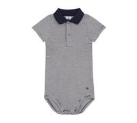 Petit Bateau Body de Manga Corta con Cuello Tipo Polo para Bebés