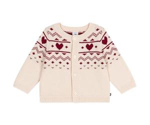 Petit Bateau Cardigan Bébé En Tricot Laine Et Coton, Motifs Cœurs A0ebi01 Ropa DÍA Bebé-Niñas (Pack de 1)