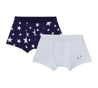 Petit Bateau - Juego de Boxers Infantiles de algodón con cinturón de Pegamento, Estampado de Estrellas, Multicolor, 8 años