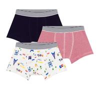 Petit Bateau - Juego de Boxers Infantiles de algodón Estampado París, Multicolor, 5 años
