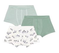 Petit Bateau - Juego de Boxers para niños de algodón con cinturón, Estampado de cebras, Multicolor, 12 años