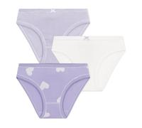 Petit Bateau - Juego de Bragas Infantiles de algodón con Estampado de Corazones, Multicolor, 12 años