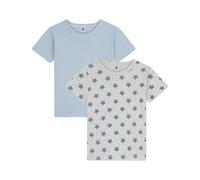 Petit Bateau - Juego de Camisetas para niños, de algodón, de Manga Corta, Estampado de Estrellas, Variante 1, 12 años