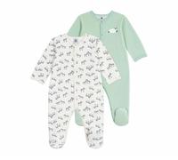 Petit Bateau - Juego de Pijamas de bebé de algodón Impreso A0ec900 Ropa de Noche Mixta bebé (Juego de 2), Multicolor, 18 Meses