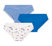 Petit Bateau - Juego de Zapatillas para niños de algodón con Estampado de Coches, Multicolor, 10 años