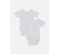 Petit Bateau Lot de 2 Bodies Croisés Manches Courtes 6M Blanco
