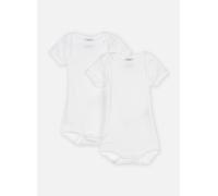 Petit Bateau Lot de 2 Bodies Manches Courtes Unis 12M Blanco