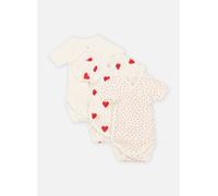 Petit Bateau Lot de 3 Bodies Croisés Manches Courtes 00M Blanco