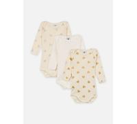 Petit Bateau Lot de 3 Bodies Manches Longues Noël 3M Blanco