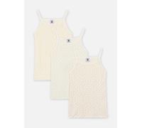 Petit Bateau Lot de 3 chemises à bretelles petits cœu 10A Multicolor