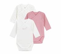 Petit Bateau Lot de Bodies Croisés Manches Longues En Coton Imprimé Bébé A0dzm98 Ropa interior DÍA Bebé-Niñas (Pack de 3)