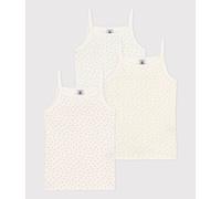 PETIT BATEAU Lote de 3 camisetas interiores. Color Blanco Estampado