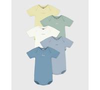 Petit Bateau Lot de 5 bodies Manches Courtes Semaine 6M Multicolor