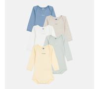 PETIT BATEAU Lote de 5 bodies manga larga. Color Multicolor
