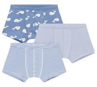 Petit Bateau - Lote de Boxers para cinturón de Colegio Infantil de algodón, Estampado de Ballenas, 5 años, Variante 1