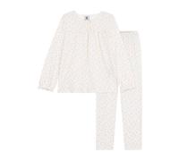 Petit Bateau Pequeño Barco Pijama Niño de Algodón Estampado Lunares, Marshmallow/Multico, 2 años
