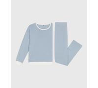 Petit Bateau Pequeño Barco Ropa Noche Mujer, Adriático/Marshmallow, M