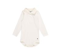 Petit Bateau A05Q2, Body de Manga Larga con Cuello de Polo Bebé-Niños, Malvavisco Blanco, 12 meses
