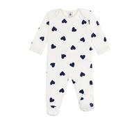 Petit Bateau Pyjama Bébé En Coton Ouverture Sans Pression Imprimé Cœur A0dz201 Ropa Noche Unisex bebé (Pack de 1)