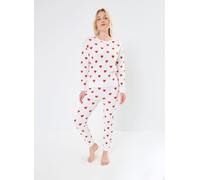 Petit Bateau Pyjama femme en coton imprimé cœurs XS Blanco