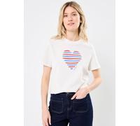 Petit Bateau T-shirt droit manches courtes col rond XS Blanco