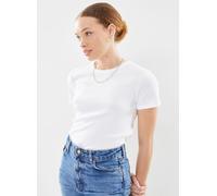 Petit Bateau T-shirt l'iconique manches courtes col rond L Blanco