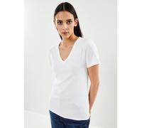 Petit Bateau T-shirt l'iconique manches courtes col V XXL Blanco