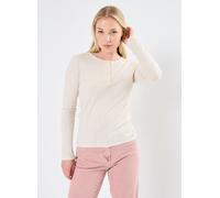 Petit Bateau Tee Shirt ML Iconique Col Tunisien M Beige