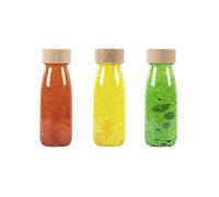 Petit Boum - Pack de 3 Botellas Sensoriales Twilight| Un Microcosmos en Cada Botella | Descubre, Escucha y Aprende | Estimulación Sensorial | Botellas Sensoriales para Niños