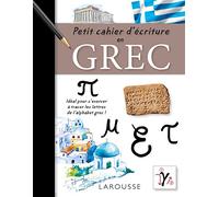 Petit cahier d'écriture en grec