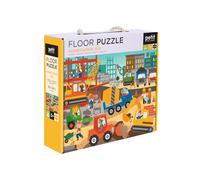Petit Collage Floor Puzzle, Construction Site, 24-Pieces - Lar (Importación USA)