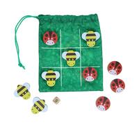 Petit Collage: Juego On-The-Go Duo- Garden Friends | Incluye 2 Juegos clásicos | La Bolsa de Viaje se Utiliza como Tablero | Ideal para Viajes y Viajes por Carretera | para Mayores de 4 años