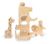 Petit Collage PTC128 Tiere Holzpuzzle Set, beige