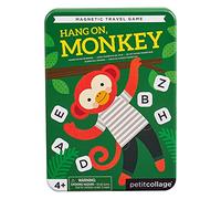 Petit Collage PTC328 - Hang On Monkey Magnetic Travel Game Juego, Multicolor