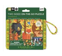 Petit Collage Rompecabezas Doble Cara Portátil Woodland 0810073342033