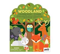 Petit Collage Woodland Coloring Book + Stickers