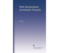 Petit dictionnaire provençal-français